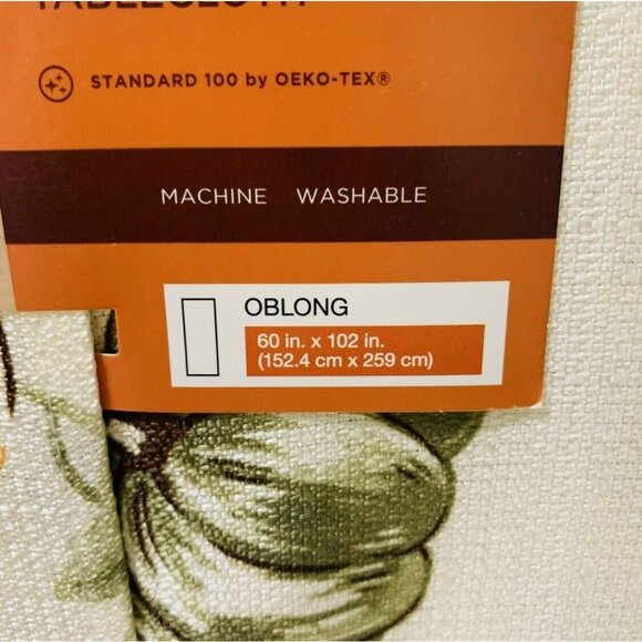 Celebrate Fall Together Pumpkin Toss Tablecloth - Oblong 60" x 102" Kohl's - Picture 4 of 4